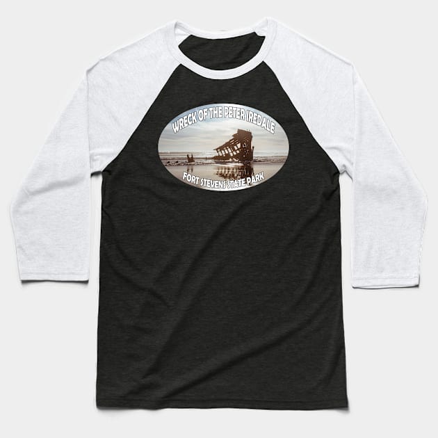 Peter Iredale Fort Stevens State Park Oregon Baseball T-Shirt by stermitkermit